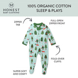Organic Cotton Holiday Sleep & Play, Holiday Skate