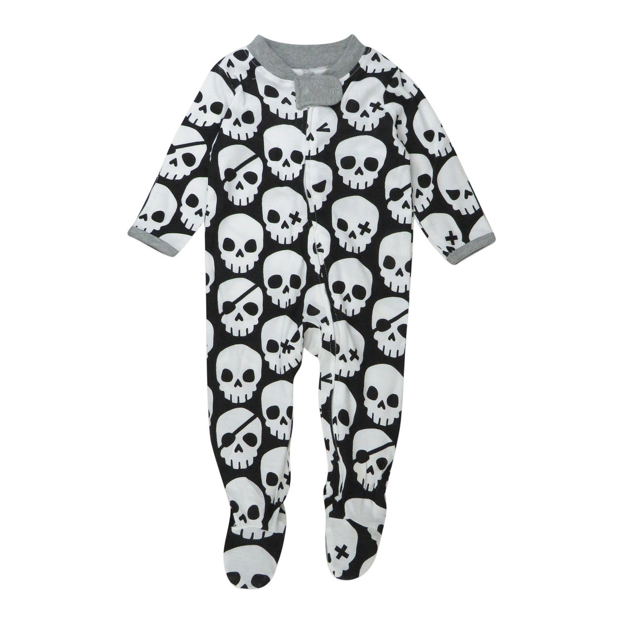 Organic Cotton Celebration Pajamas, Happy Skulls