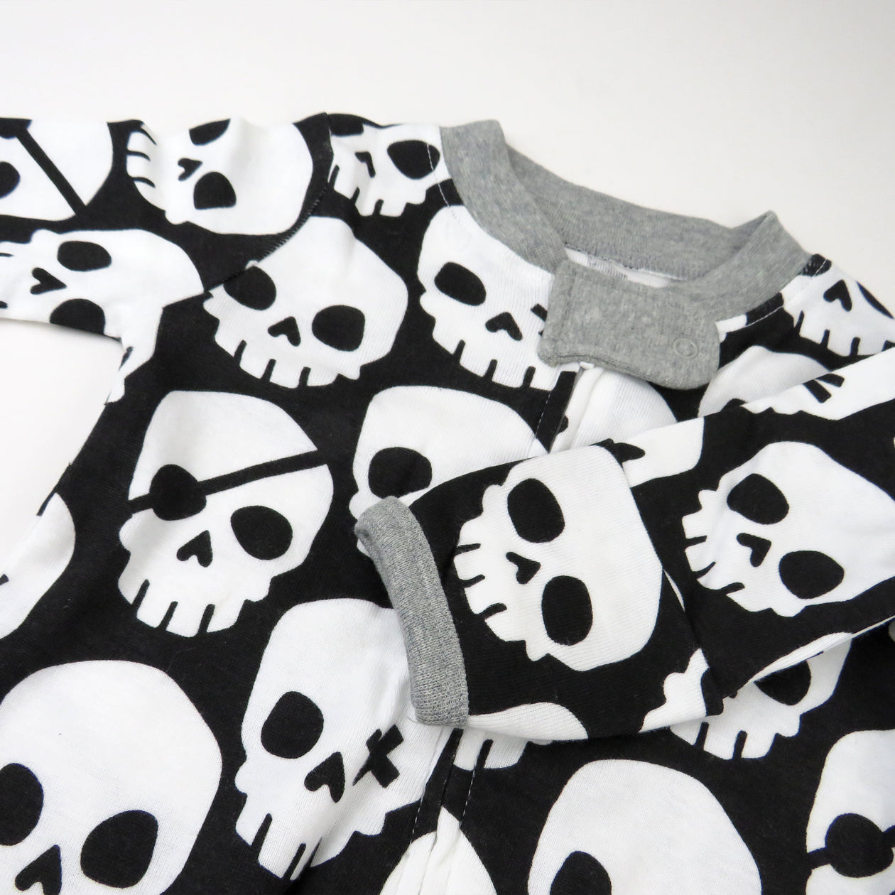 Organic Cotton Celebration Pajamas, Happy Skulls