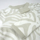 Organic Cotton Girls Pajamas For Babies & Toddlers, Light Zanzibar Zebra