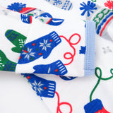 Organic Cotton Holiday Sleep & Plays, Nordic Knits Blue