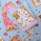 Organic Cotton Fun Foods Pajamas For Babies & Toddlers, Poppin Dreams Blue