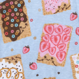 Organic Cotton Fun Foods Pajamas For Babies & Toddlers, Poppin Dreams Blue