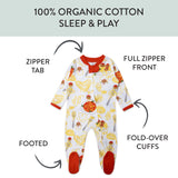 Organic Cotton Fun Foods Pajamas For Babies & Toddlers, Pasta La Vista