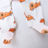 Organic Cotton Fun Foods Pajamas For Babies & Toddlers, Pumpkin Picking