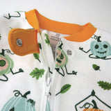 Organic Cotton Halloween Pajamas, Pumpkin Posin
