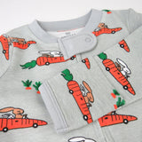 Organic Cotton Celebration Pajamas, Racing Rabbits