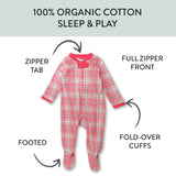 Organic Cotton Sleep & Play, Romantic Plaid