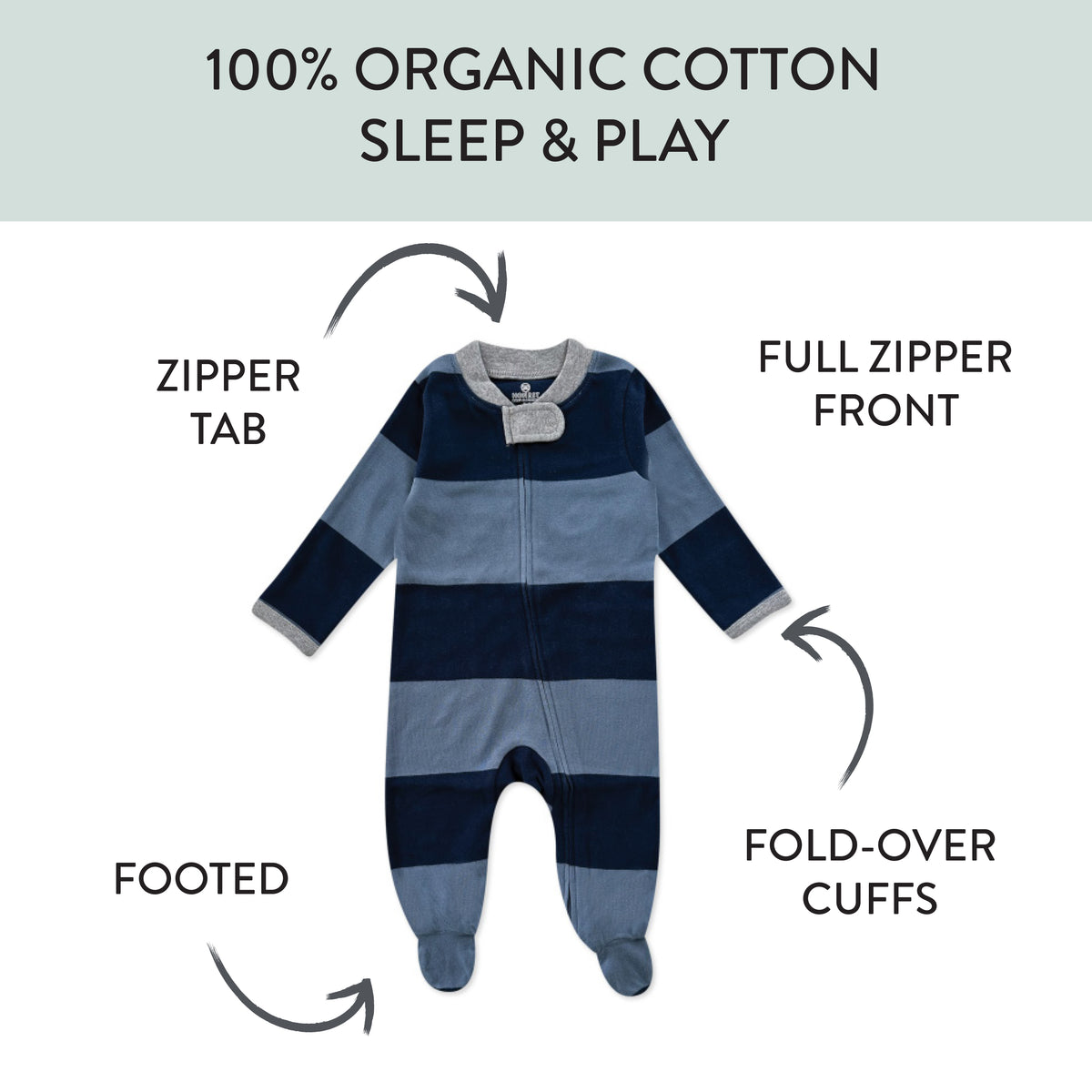 Organic Cotton Sleep & Plays Honest Baby Clothing