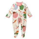 Organic Cotton Fun Foods Pajamas For Babies & Toddlers, Slice O Apple