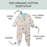 Organic Cotton Sleep & Plays, Sunflower Fever