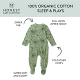 Organic Cotton Sleep & Play, Sketchy Floral Sage