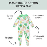 Go to slide 3, Organic Cotton Celebration Pajamas, Shamrock Sweetness