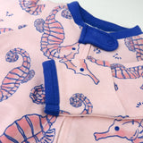 Organic Cotton Girls Pajamas For Babies & Toddlers, Sea Horse