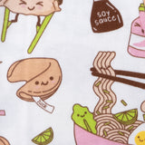 Organic Cotton Fun Foods Pajamas For Babies & Toddlers, Wok n Roll Pink
