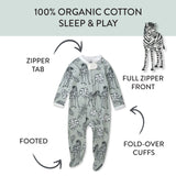 Organic Cotton Girls Pajamas For Babies & Toddlers, Baby Zebra Camo