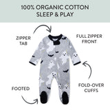 Go to slide 3, Organic Cotton Celebration Pajamas, Ghost Gone Batty