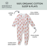 Organic Cotton Holiday Sleep & Play, Ho Ho Ho