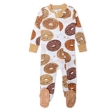 Organic Cotton Fun Foods Pajamas For Babies & Toddlers, Bagel Schmagel