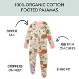 Organic Cotton Fun Foods Pajamas For Babies & Toddlers, Beary Breakfast