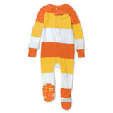 Organic Cotton Celebration Pajamas, Bold Stripe Candy Corn