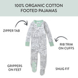 Organic Cotton Snug-Fit Footed Pajamas, Cityscape NY