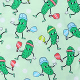 Organic Cotton Fun Foods Pajamas For Babies & Toddlers, Dill Licious Pickle Ball