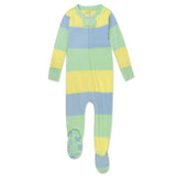 Organic Cotton Celebration Pajamas, Easter Stripe Blue