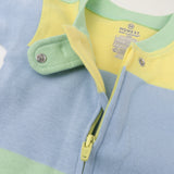 Organic Cotton Celebration Pajamas, Easter Stripe Blue