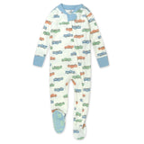 Organic Cotton Snug-Fit Footed Pajamas, Farm Fleet