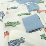 Organic Cotton Snug-Fit Footed Pajamas, Farm Fleet