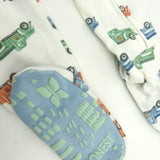 Organic Cotton Snug-Fit Footed Pajamas, Farm Fleet