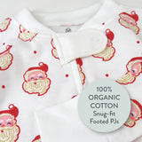 Organic Cotton Holiday Snug-Fit Footed Pajama, Ho Ho Ho