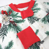 Organic Cotton Holiday Snug-Fit Footed Pajama, Holiday Pine Floral
