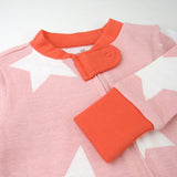 Organic Cotton Celebration Pajamas, Jumbo Star Pink
