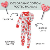 Organic Cotton Celebration Pajamas, Lolly Love