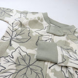 Organic Cotton Snug-Fit Footed Pajamas, Paw Leaves