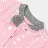 Organic Cotton Snug-Fit Footed Pajama, Pattern Play Pink