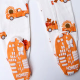 Organic Cotton Fun Foods Pajamas For Babies & Toddlers, Pumpkin Picking