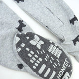 Organic Cotton Snug-Fit Footed Pajamas, Scotty Dog Light Heather Gray