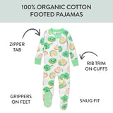 Go to slide 9, Organic Cotton Celebration Pajamas, Shamrock Sweetness