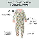 Organic Cotton Snug-Fit Footed Pajamas, Scottish Ivy
