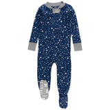 Organic Cotton Snug-Fit Footed Pajama, Twinkle Star Navy
