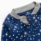 Organic Cotton Snug-Fit Footed Pajama, Twinkle Star Navy