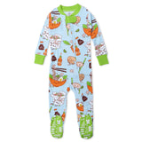 Organic Cotton Fun Foods Pajamas For Babies & Toddlers, Wok n Roll Blue