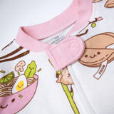 Organic Cotton Fun Foods Pajamas For Babies & Toddlers, Wok n Roll Pink