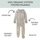 Organic Cotton Boys Pajamas For Babies & Toddlers, Zanzibar Zebra