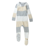 Organic Cotton Boys Pajamas For Babies & Toddlers, Jumbo Stripe Natural