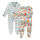 Go to slide 1, 2-Pack Organic Cotton Sleep & Plays, Fall Peak