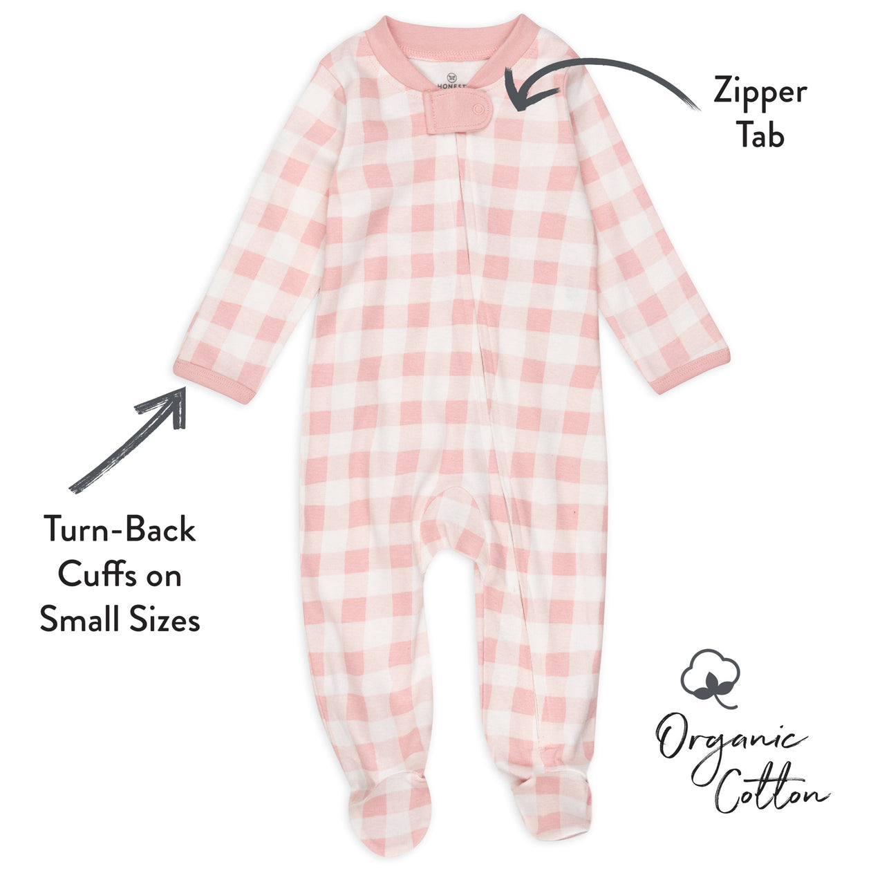 2-Pack Organic Cotton Sleep & Plays, Peach Skin  Painted Buffalo